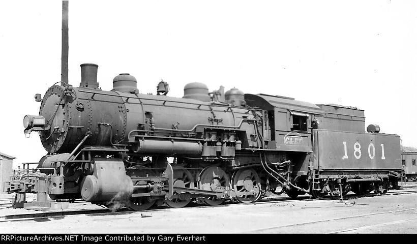 CEI 0-8-0 #1801 - Chicago & Eastern Illinois